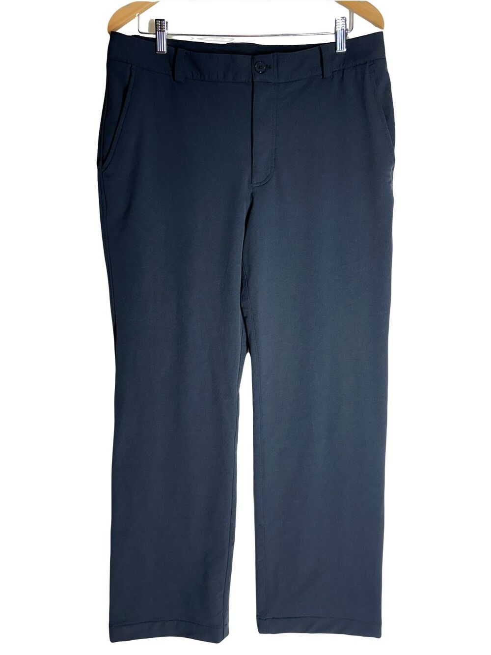 Under Armour Performance Pants Mens 34R Navy Blue Match Play Golf Chino